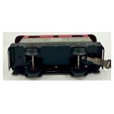 Set of 5 Vintage Tin Train Cars and San Francisco Cable Car Toys