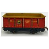 Set of 5 Vintage Tin Train Cars and San Francisco Cable Car Toys