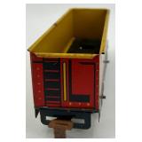 Set of 5 Vintage Tin Train Cars and San Francisco Cable Car Toys