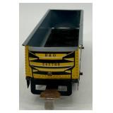 Set of 5 Vintage Tin Train Cars and San Francisco Cable Car Toys