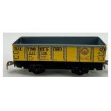 Set of 5 Vintage Tin Train Cars and San Francisco Cable Car Toys
