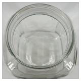 Vintage Square Glass Storage Jar with Metal Lid