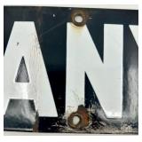 Vintage Albany St. Enamel Street Sign