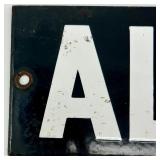 Vintage Albany St. Enamel Street Sign