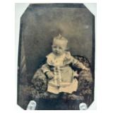 Set of 2 Antique Tintype Photographs Victorian Era Portraits