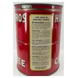 Collection of 5 Vintage Coffee Tins Including Hills Bros, Arco, Radiant Roast, and Butter-Nut