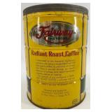 Collection of 5 Vintage Coffee Tins Including Hills Bros, Arco, Radiant Roast, and Butter-Nut