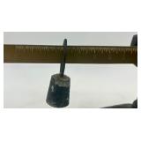 Vintage Cast Iron and Brass Balance Scale with Weights