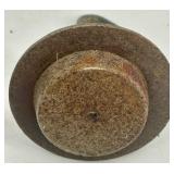 Vintage Cast Iron and Brass Balance Scale with Weights