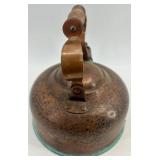 Collection of 4 Vintage Copper Kitchenware Items - Kettle, Jug, Pitcher and Mug