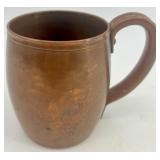 Collection of 4 Vintage Copper Kitchenware Items - Kettle, Jug, Pitcher and Mug