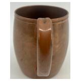 Collection of 4 Vintage Copper Kitchenware Items - Kettle, Jug, Pitcher and Mug