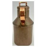 Collection of 4 Vintage Copper Kitchenware Items - Kettle, Jug, Pitcher and Mug