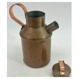 Collection of 4 Vintage Copper Kitchenware Items - Kettle, Jug, Pitcher and Mug