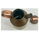 Collection of 4 Vintage Copper Kitchenware Items - Kettle, Jug, Pitcher and Mug
