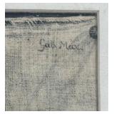 Framed 1874 Drawing Print of Jesus Christ - Gabriel Cornelius Ritter von Max