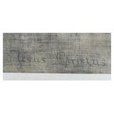 Framed 1874 Drawing Print of Jesus Christ - Gabriel Cornelius Ritter von Max