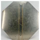 Vintage Metal Stop Sign with Reflective Surface