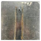 Vintage Metal Stop Sign with Reflective Surface