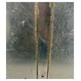 Vintage Metal Stop Sign with Reflective Surface