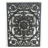 Ornate Cast Iron Decorative Grate or Wall Plaque