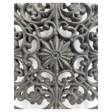 Ornate Cast Iron Decorative Grate or Wall Plaque