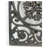 Ornate Cast Iron Decorative Grate or Wall Plaque
