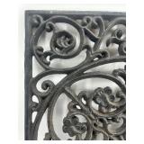 Ornate Cast Iron Decorative Grate or Wall Plaque