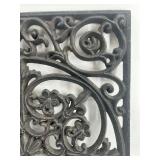 Ornate Cast Iron Decorative Grate or Wall Plaque