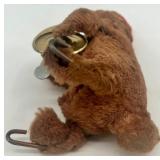 Vintage Jack the Giant Killer Book with Wind-Up Monkey and Plush Bear Toys