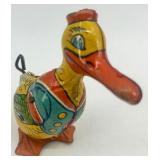 Vintage Wind-Up Tin Duck and Frog Toy Set with Original Box