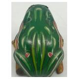 Vintage Wind-Up Tin Duck and Frog Toy Set with Original Box
