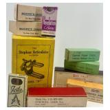 Collection of Vintage Dental Tools and Original Packaging
