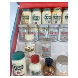 Vintage Caulk Dental Restoration Kit with Kadon and Syntrex Bottles in Case