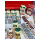 Vintage Caulk Dental Restoration Kit with Kadon and Syntrex Bottles in Case
