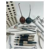 Vintage Dental Instruments and Tool Set with Storage Block