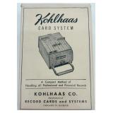 Vintage Dental Office Collection with Kohlhaas Card System, 1967 Appointment Book, and Jaw Model