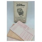 Vintage Dental Office Collection with Kohlhaas Card System, 1967 Appointment Book, and Jaw Model