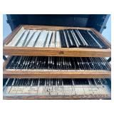 Vintage Dental Tool Chest with Assorted Instruments and Accessories