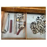 Vintage Dental Tool Chest with Assorted Instruments and Accessories