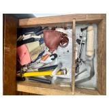 Vintage Dental Tool Chest with Assorted Instruments and Accessories