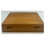 Wooden Case with Assorted Small Metal Tool Bits and Vials