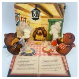 Vintage Pop-Up Books Goldilocks and The Three Bears & The Three Little Pigs