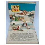 Vintage Christmas Time In Action Pop-Up Book