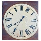 Standard Electric Time Co. Wall Clock with Wooden Case