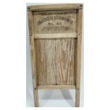 Set of 3 Vintage Wood and Metal Washboards Bust B & C and Baby Grand