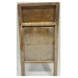 Set of 3 Vintage Wood and Metal Washboards Bust B & C and Baby Grand