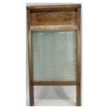 Pair of Vintage National Washboard Co. No. 860 & 865 Glass Washboards