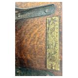 Antique Monarch Wall-Mount Wooden Telephone with Brass Bells