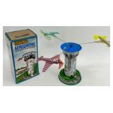 Schylling Aerodrome Airport Control Tower Wind-Up Toy and Lotus Racing Car Set